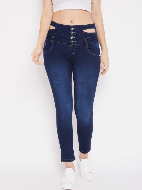 

Purple Feather Women Navy Blue Skinny Fit Jeans