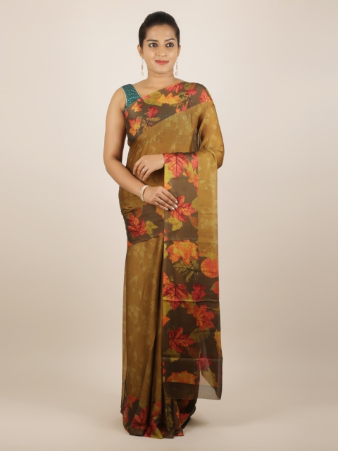 

Pothys Mustard Woven Design Poly Georgette Saree