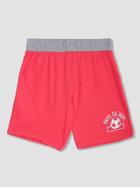 

The Childrens Place Boys Red Solid Regular Fit Cotton Sports Shorts