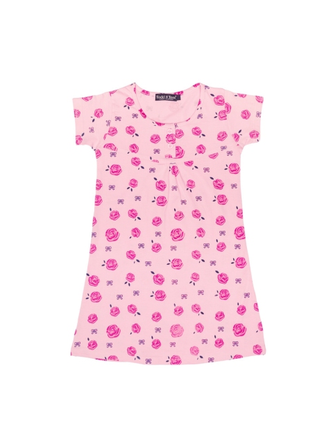 

Todd N Teen Girls Pink Printed A-line Nightdress