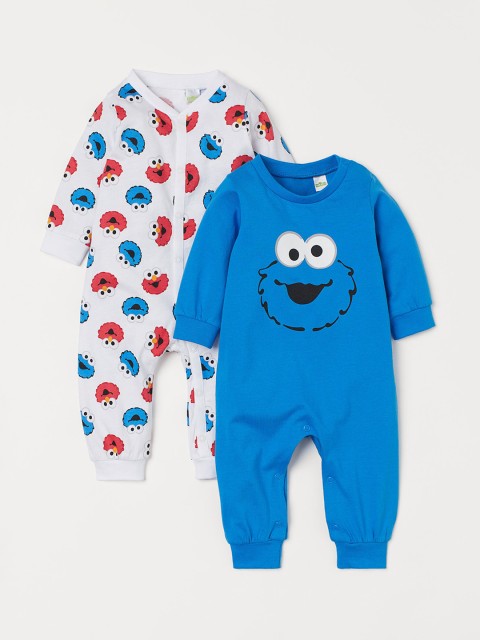 

H&M Kids 2 Pack All In One Pyjamas, White