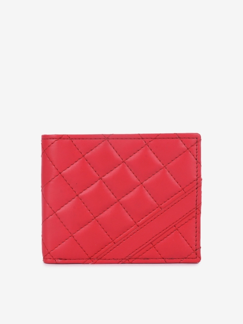 

LEISURES Men Red Solid Two Fold Wallet