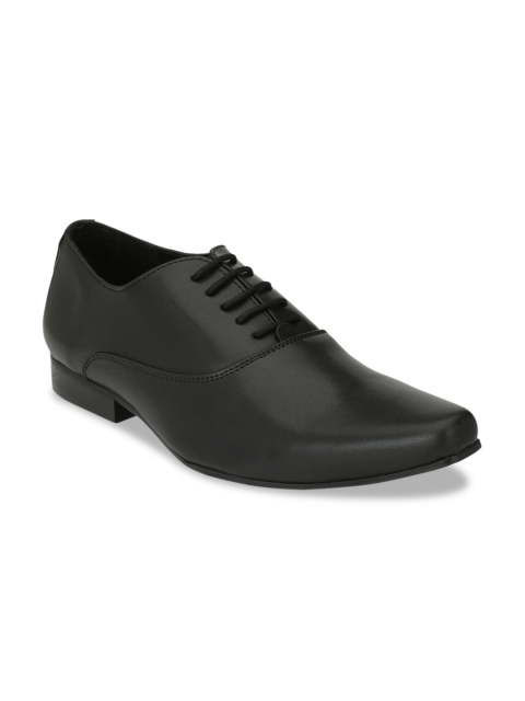 

Delize Men Black Solid Formal Oxfords