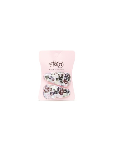

Stoln Silver-Toned Embellished Tic Tac Hair Clip
