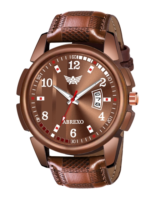 

Abrexo Men Brown Analogue Watch Abx8174