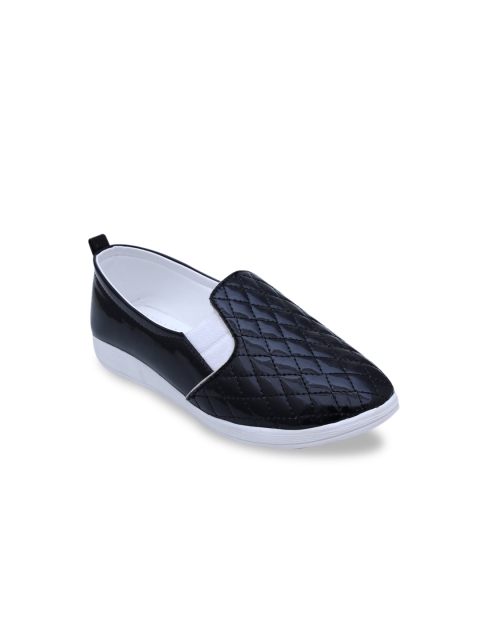 

DChica Unisex Kids Black Slip-On Sneakers
