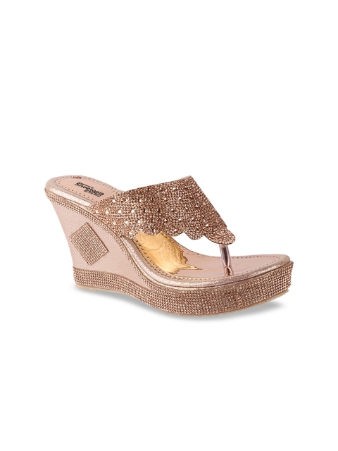 

Shoetopia Women Pink Embellished Sandals