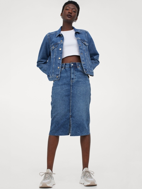 

H&M Women Blue Denim Jacket