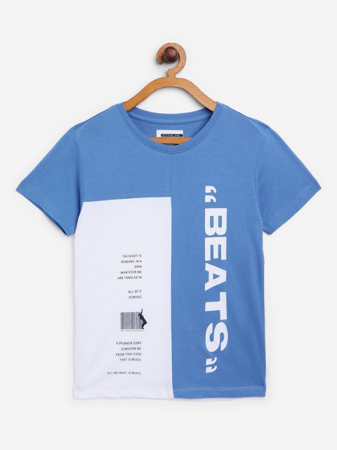 

Octave Boys Blue Printed Round Neck T-shirt