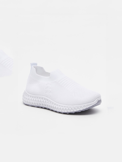 

shoexpress Girls White Textile Running Shoes