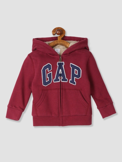 

GAP Toddler Boy Red Logo Sherpa Sweatshirt