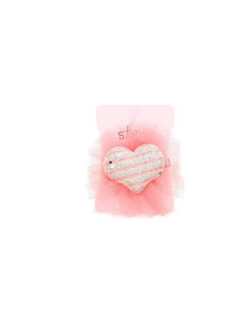 

Stoln Peach-Coloured Embellished Tic Tac Hair Clip