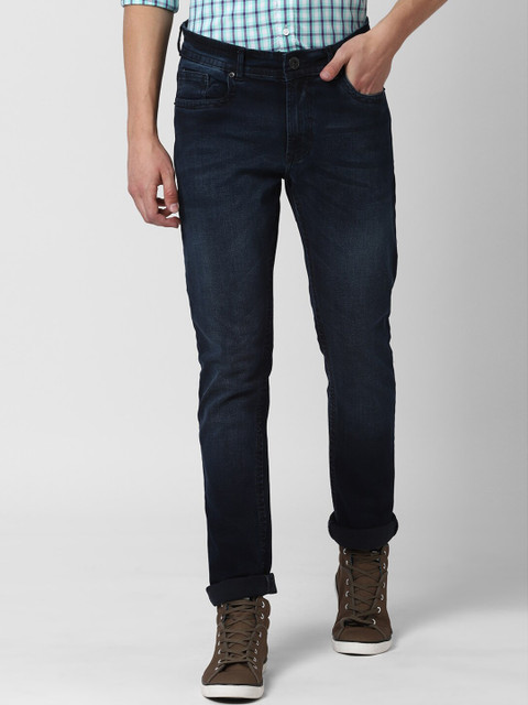 

Peter England Casuals Men Navy Blue Slim Fit Mid-Rise Clean Look Stretchable Jeans
