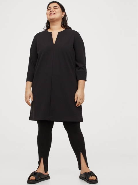 

H&M+ Women Black Jersey dress