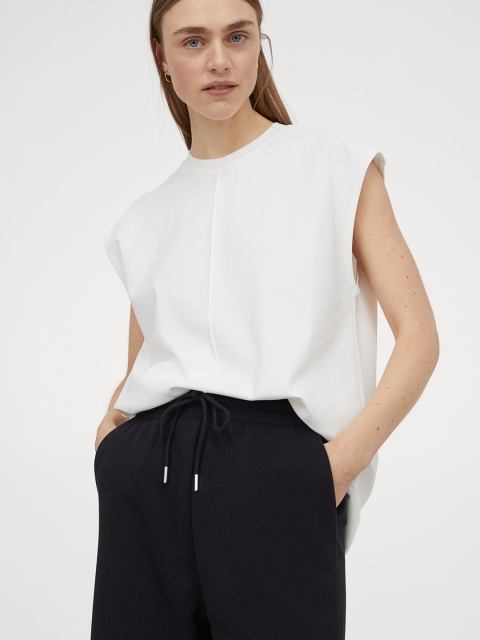 

H&M Womens Black Cropped sweatpants