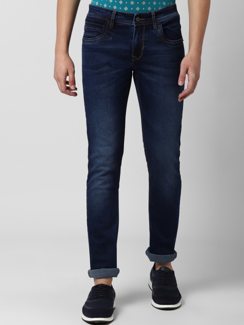 

Peter England Casuals Men Navy Blue Skinny Fit Mid-Rise Clean Look Stretchable Jeans