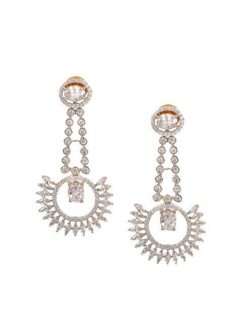 

Adwitiya Collection Gold-Toned Contemporary Drop Earrings