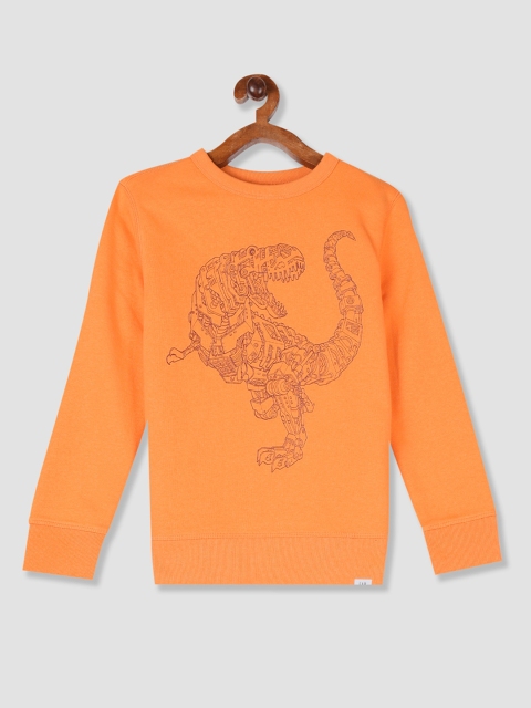 

GAP Boys Orange Printed Sweatshirt