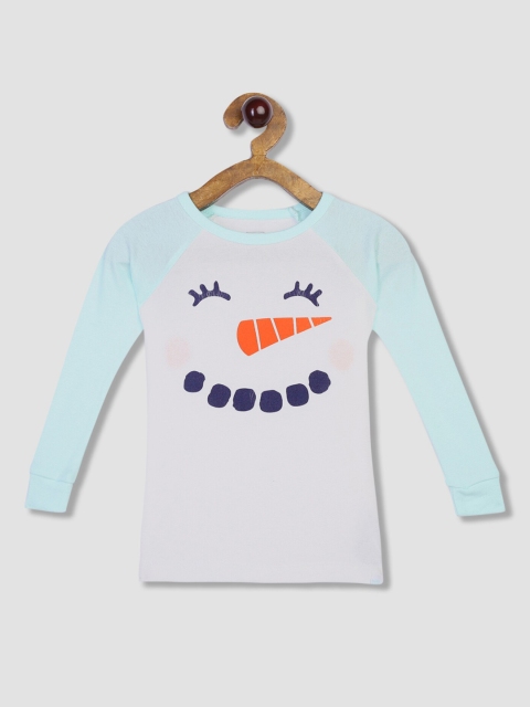 

GAP Boys Blue & White Happy Snowman Sleep Set