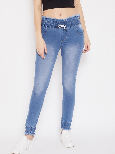 

Purple Feather Women Blue Skinny Fit High-Rise Clean Look Stretchable Jeans