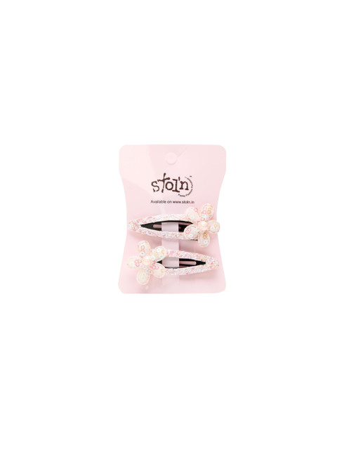 

Stoln Pink Embellished Tic Tac Hair Clip