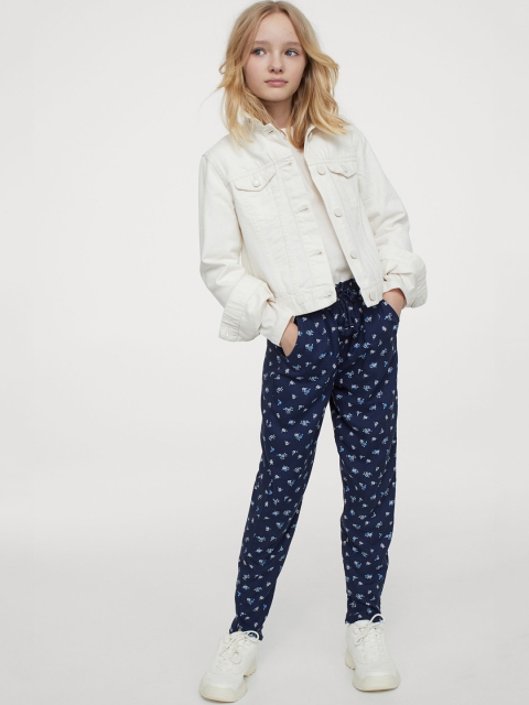 

H&M Girls Navy Blue Trousers