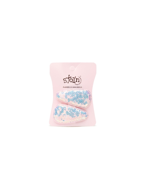 

Stoln Girls Blue & Pink Set of 2 Embellished Tic Tac Hair Clip