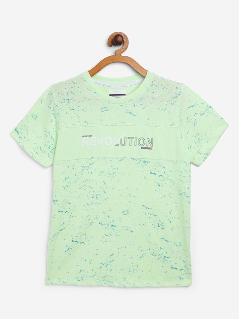 

Octave Boys Green Printed Round Neck T-shirt