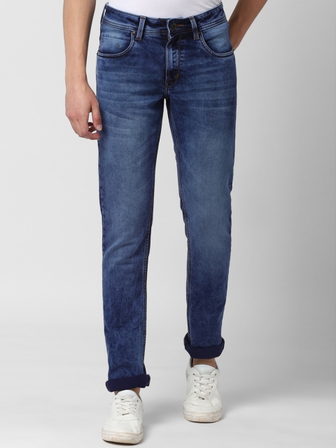 

Peter England Casuals Men Blue Skinny Fit Mid-Rise Clean Look Stretchable Jeans