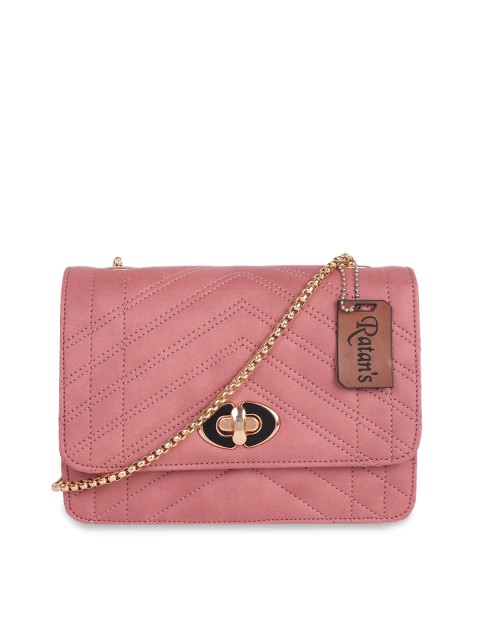 

Ratans Pink Solid Sling Bag