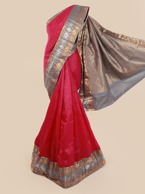 

Pothys Red Pure Silk Woven Design Kanjeevaram Saree