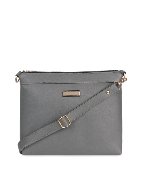 

Ratans Grey Solid Sling Bag