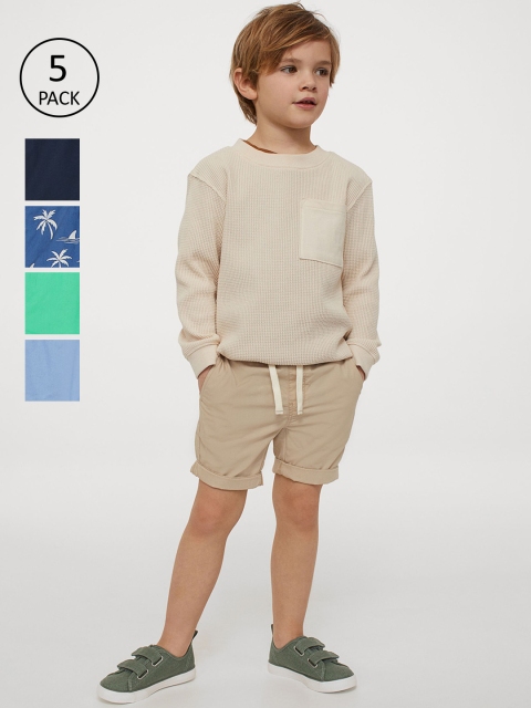 

H&M Boys Multi Coloured 5-pack cotton shorts