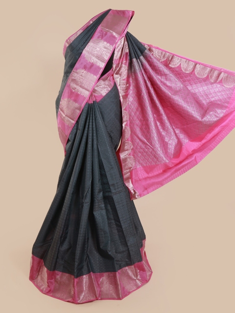 

Pothys Grey Pure Silk Woven Design Kanjeevaram Saree