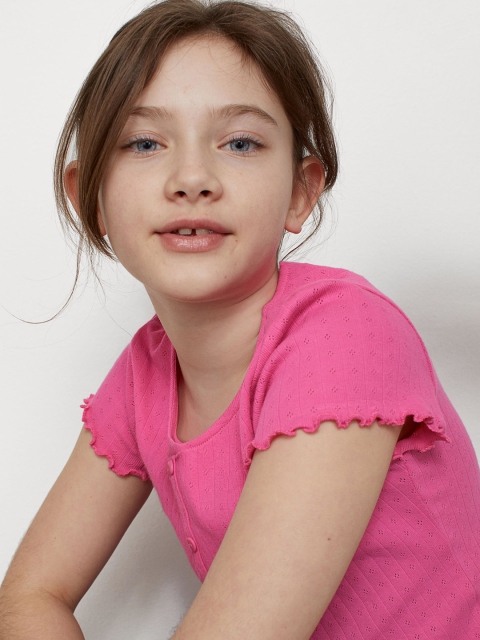 

H&M Girls Pink Pointelle Top