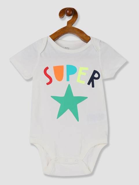 

GAP Boys White & Grey Printed Top with Shorts