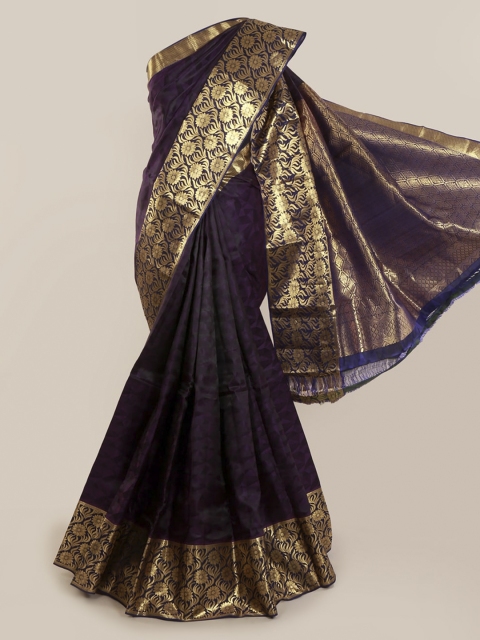 

Pothys Purple Pure Silk Woven Design Kanjeevaram Saree