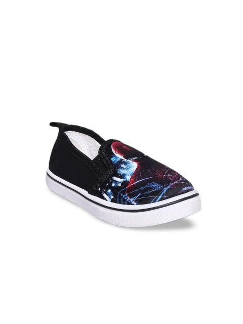 

Pantaloons Junior Boys Black Spiderman Printed Slip-On Sneakers