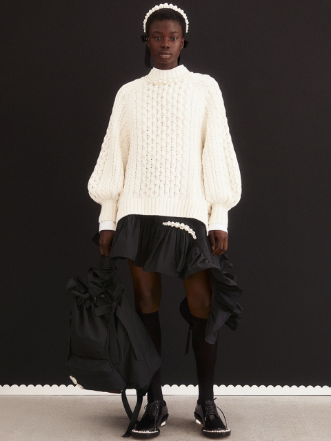 

H&M X Simone Rocha Women Black Asymmetric Skirt