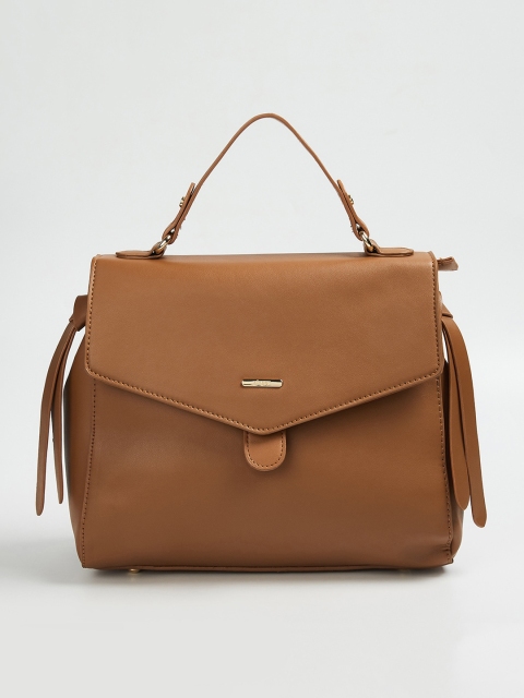 

Ginger by Lifestyle Brown Solid Satchel
