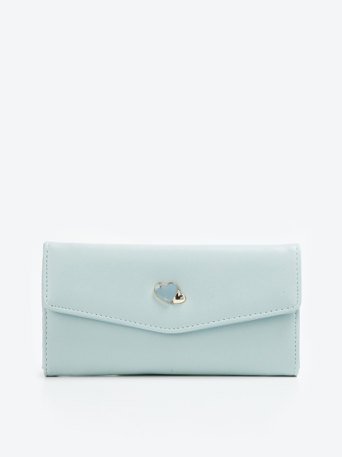 

Ginger by Lifestyle Women Green Solid Three Fold Wallet