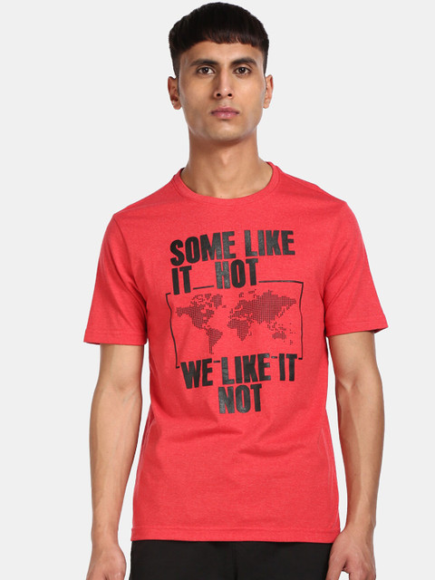 

Colt Men Red Printed Round Neck T-shirt
