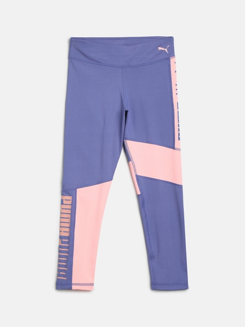 

Puma Girls Violet & Pink Colourblocked Runtrain Tights