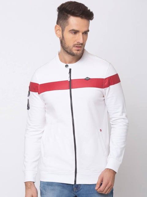 

SPYKAR Men White Solid Sweatshirt