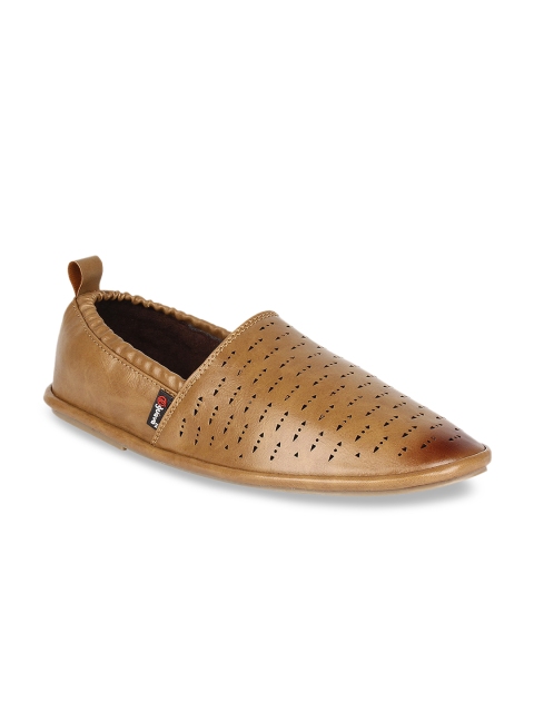 

Guava Men Taupe Perforated Loafers