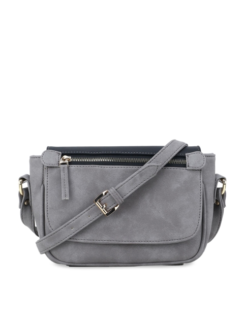 

WOMEN MARKS Grey Solid Sling Bag