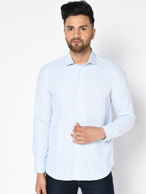 

Blackberrys Men Blue Slim Fit Printed Casual Shirt