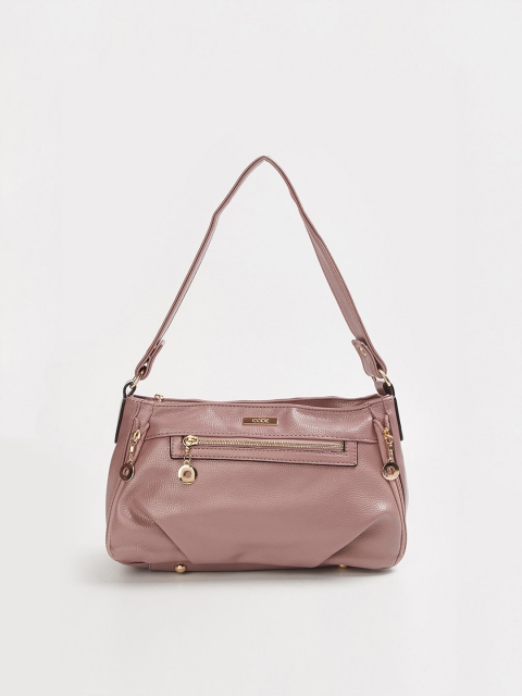 

CODE by Lifestyle Mauve Solid Handheld Bag