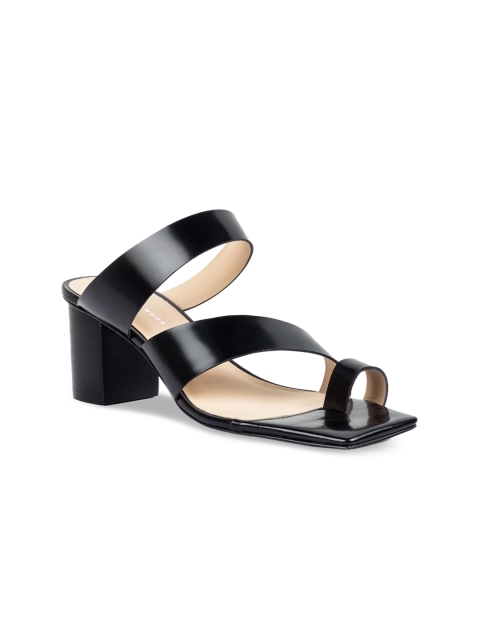 

Vanilla Moon Women Black Solid Leather Block Heels