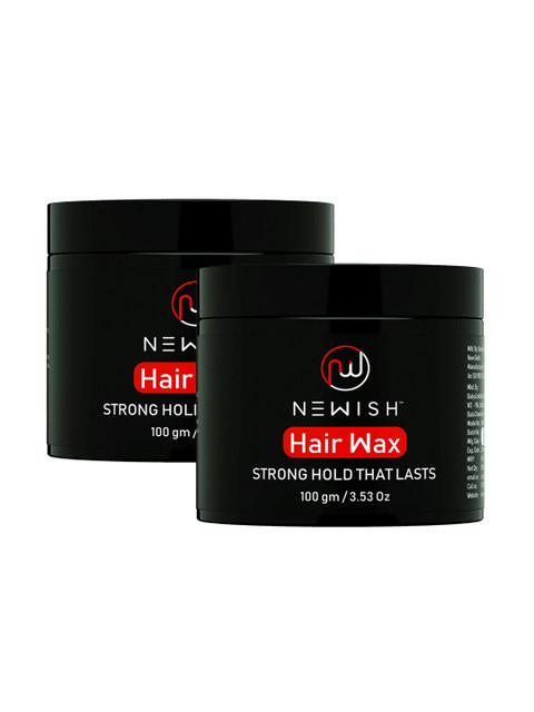 

NEWISH Unisex Pack Of 2 Gel Hair Wax 100g Each, White